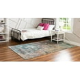 thumbnail image 4 of Unique Loom Uppsala Aurora Rug Blue/Beige 4' 1" x 6' 1" Rectangle Abstract Contemporary Perfect For Living Room Bed Room Dining Room Office, 4 of 4
