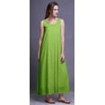 thumbnail image 3 of Bimba Robe de Nuit Maxi en Rayonne pour Femmes, Imprimée, Sans Manches, Robe de Nuit Maxi - S, 3 of 5