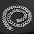 thumbnail image 1 of Collar de cadena de estilo cubano con cadena de oro grande de diamantes con labios de hip-hop de estilo europeo y americano, 1 of 6