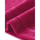 thumbnail image 5 of Blusa de terciopelo de mujer Inspire Chic, ajustada, de manga larga y sin hombros, color rosa intenso, 5 of 6