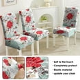 thumbnail image 3 of Modern Floral Dining Chair Covers Set of 4 Bright Wildflower and Butterfly Print Washable Polyester Stretch Slipcovers Removable Seat Protector for Artistic Space, 3 of 5