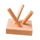 thumbnail image 2 of Base de exhibición de madera, estable, elegante, organizador de adornos, soporte de bola esférica Color madera clara, 2 of 9