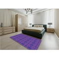 thumbnail image 4 of Ahgly Company Indoor Square Patterned Purple Amethyst Purple Area Rugs, 7' Square, 4 of 6