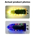 thumbnail image 3 of Graflsoa High-Speed 2.4G Phantom Remote Control Boat with LED Lights, Auto Flip Reset, Transparent Purple, Single Battery Version, Windowed Color Box, 3 of 7