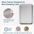 thumbnail image 3 of Enclosed Stainless Steel Litter Box with Lid, XL Sifting Litter Box for Pine Pellets, High Sides Metal Litter Box System for Big Cats, Anti-Leakage, Easy Cleaning, Less Tracking, 3 of 6