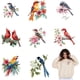 thumbnail image 1 of 9 piezas de transferencias térmicas de pájaros y flores, pegatinas de loros, parches para planchar, pegatinas de colibríes, calcomanías de transferencia térmica, 1 of 7