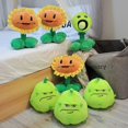 thumbnail image 3 of 1 paquete de Plantas vs. Muñeco de peluche Zombies Pea Plant para niños, muñecos de plantas de simulación, 3 of 5