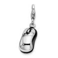 thumbnail image 4 of Sterling Silver 3-D Enameled Mouse w/Lobster Clasp Charm QCC143, 4 of 4