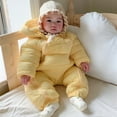 thumbnail image 2 of Ingzy Baby Girls Boys Warm Snowsuit Jumpsuit Down Coat Romper Onesie Hooded Puffer Jacket Outwear, 2 of 9