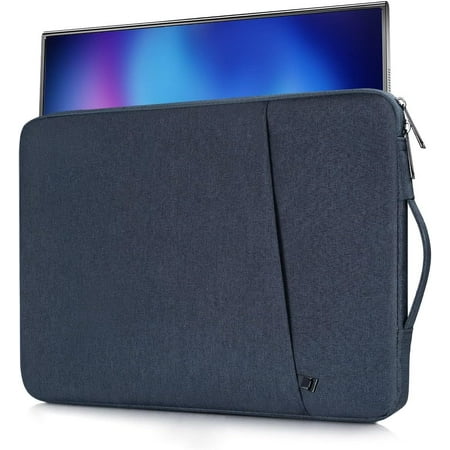 Portable Case 18.5 Inch 18 Inch Storage Sleeve Bag Compatible with Large 18.5 Inch Portable Carrying Pouch Bag with Pocket Navy Blue(17.5x11.8 Inch)