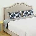 thumbnail image 3 of Yayeee Pillowcase Standard Size Set of 2 Satin Wrinkle Resistant Pillow Case, Blue Cat Stars, 3 of 7