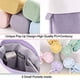 thumbnail image 3 of FloreceBien Estuche telescópico para lápices y bolígrafos, bolsa transformadora de pana de PU, organizador colorido, ideal para Pascua, primavera, cosméticos, bolsa de maquillaje,Púrpura, 3 of 3