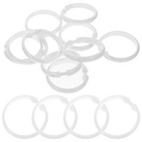 LOLIPPYY 12Pack Large Shower Curtain Rings White Quiet Gliding Action for Tub