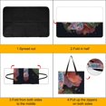 thumbnail image 4 of Crystal Butterfly Hibiscus Flowers Leaves Dew Picnic Blanket Waterproof Outdoor Beach Blanket Hand-held Pad Suitable for Travel, Camping, Beach, Family Gatherings, 4 of 8
