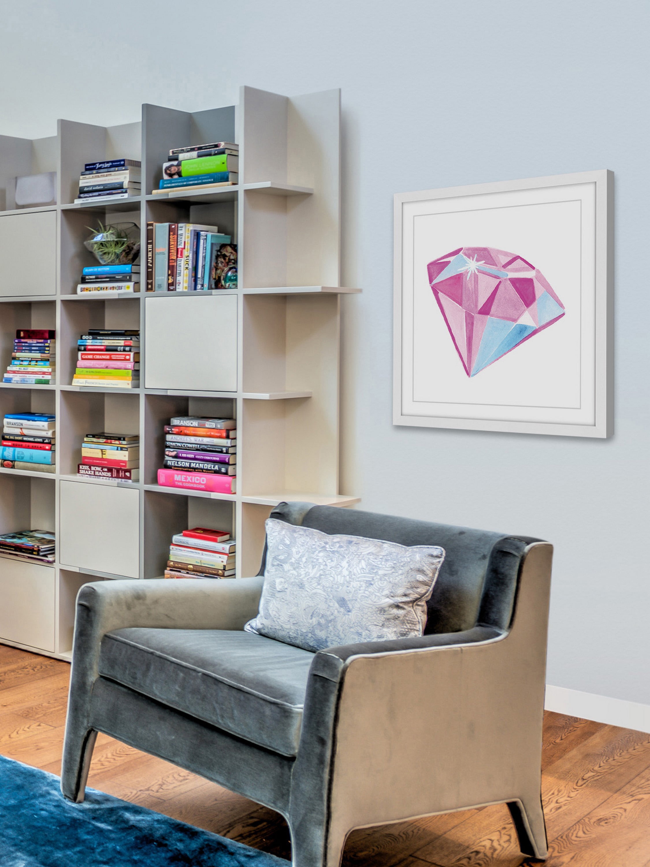 "Diamond" Framed Painting Print
