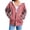 Pink, variant on Ashirexll Winter Tops Womens Long Sleeve Tops Casual Zip Up Hoodie Womens Hoodies Pullover Printed Long Sleeve Tops Blouse Hooded Sweatshirts Casual Ladies