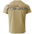 thumbnail image 3 of Hogleaql American Flag T-Shirt for Men Crew Neck American Flag Print Short Sleeve Tee Patriotic Trendy Independence Day Loose Tshirt Khaki S, 3 of 3