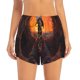 thumbnail image 2 of Balery Tree Hollow Meditating Giraffe Pantalones cortos deportivos para mujer con forro y dos bolsillos, elásticos, para entrenamiento, gimnasio, yoga-Medium, 2 of 7