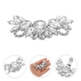 thumbnail image 2 of 2 clips de cristal para zapatos, hebillas de diamantes de imitación extraíbles, accesorios decorativos para zapatos, dijes para decoración de bodas y fiestas, color plateado., 2 of 5