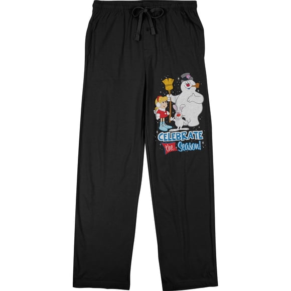 Frosty le Bonhomme de Neige avec Karen et Bunny Chandails Graphiques Noirs pour Hommes-Petit
