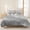grey, variant on 3 Pieces King Quilt Set,Pastoral Swirling Flowers Soft Bedding Sets with 1 Quilt & 2 Pillow Shams,Blue and White Summer Bedspread Lightweight Coverlet Comforter for All Season
