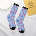 thumbnail image 4 of Uemuo Strawberry And Flowers Printed Kids Boys Socks Seamless Crew Socks Crazy Funny Athletic Sport Socks for Children, 4 of 6