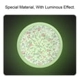 thumbnail image 2 of 4PCS Round Red Blue Flower Cabinet Fluorescence Knob Glowing in the Dark Furniture Drawer Pulls Handle with Screws, 2 of 5