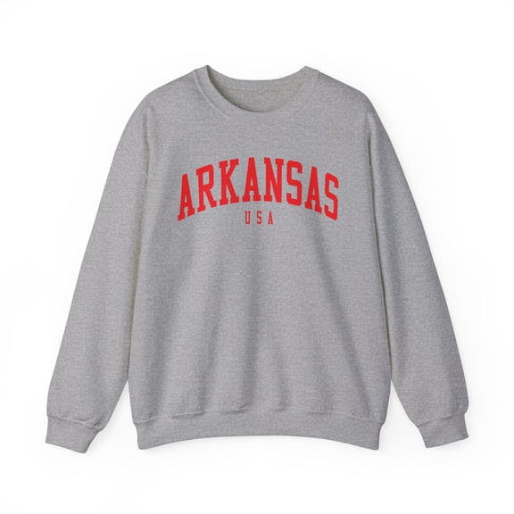 Arkansas Sweatshirt Gifts Crew Neck Shirt Long Sleeve Unisex