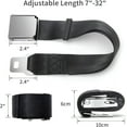 thumbnail image 2 of RIONIMA 2026 New Airplane Seat Belt Extender,Adjustable 7-32" Airplane Seatbelt Extender-Fits All Airlines-Free Carrying Case Black, 2 of 4