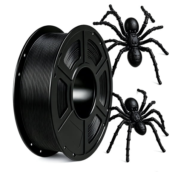 ouhos PETG 3D Printer Filament 1.75 mm Black 1 KG, Dimensional Accuracy /- 0.02mm, 1kg Spool(2.2lbs), Fits for Most FDM 3D Printers
