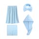 thumbnail image 2 of Juego de Cuatro Piezas Ganfancp Coral Terciopelo Baño Toalla de Baño Seco Gorro de Pelo Diadema Suave y Absorbente, 2 of 2