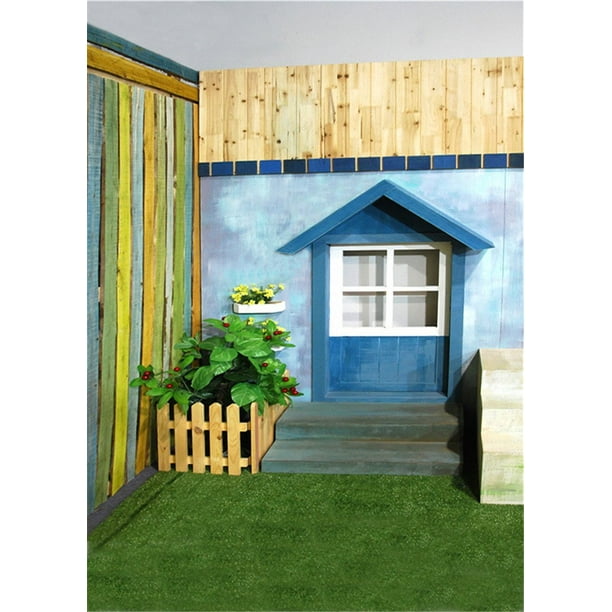 HelloDecor Polyester Fabric Baby Background Chic House Photo Studio Photo  Props Photography Backdrops Children 5x7ft 