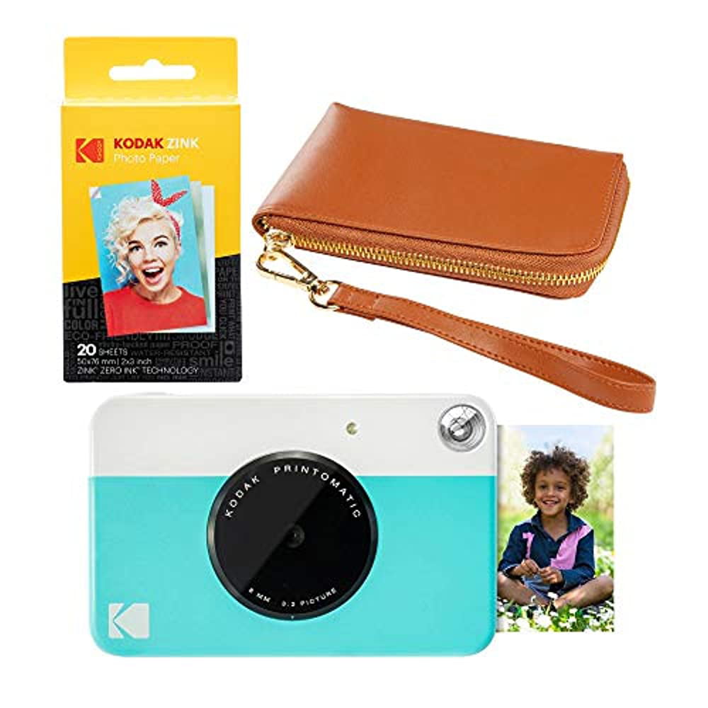 Blue Hard Shell Carry Case For Kodak Printomatic Digital Print Camera 