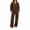 Brown, variant on vdgthytj Sweatsuits Women 2 Piece Outfit Long Sleeve V-Neck Tops Drawstring Wide Leg Pants Fall Winter Athleisure Tracksuits(X-Large,White)