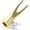 Gold, variant on Gold Eyebrow Pencil Sharpener Guide Tool, Precision Duck-Bill Shaping Aid, Portable Aluminum Alloy Makeup Accessory