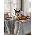 thumbnail image 6 of Black Grey Ombre Table Cloth, Modern Moire Abstract Art Luxury Waterproof Tablecloth for Rectangle Tables, Reusable Washable Fabric Table Cover for Restaurant Kitchen Dining Tables 52"x70", 6 of 6