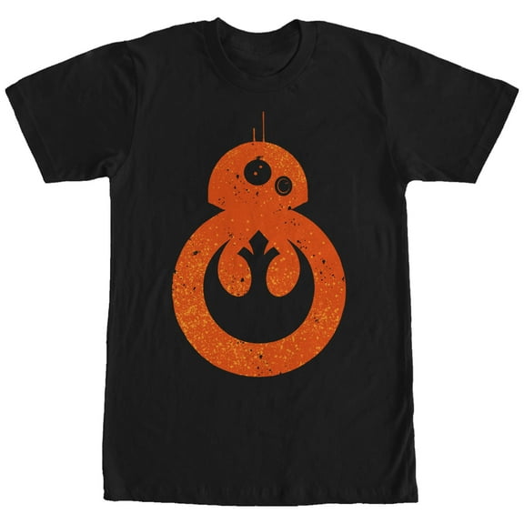 Men's Star Wars The Force Awakens BB-8 Rebel  Graphic Tee Black Large