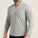 thumbnail image 4 of pstuiky hombres de manga larga, Camisa deportiva de entrenamiento fácil para hombre, elástica, de color liso, con cuello en V y manga larga salir tops l, 4 of 8