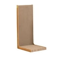 thumbnail image 2 of Tuscom L-Shaped Cat Scratchers with Non-Slip Base & 2 Sticks - Sturdy Vertical/Corner Scratching Post, Mess-Resistant Cardboard, Saves Furniture (Brown, 20*10*9in), 2 of 6