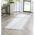 thumbnail image 3 of Well Woven Kings Court Brooklyn Trellis Modern Grey Machine Washable Indoor/Outdoor 1'8" x 5' Area Rug, 3 of 6