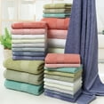 thumbnail image 4 of Large Cotton Super Absorbent Thick Towel Bath Towel 70*140 Soft Bath Towel Comfortable Beach Towel, 4 of 10