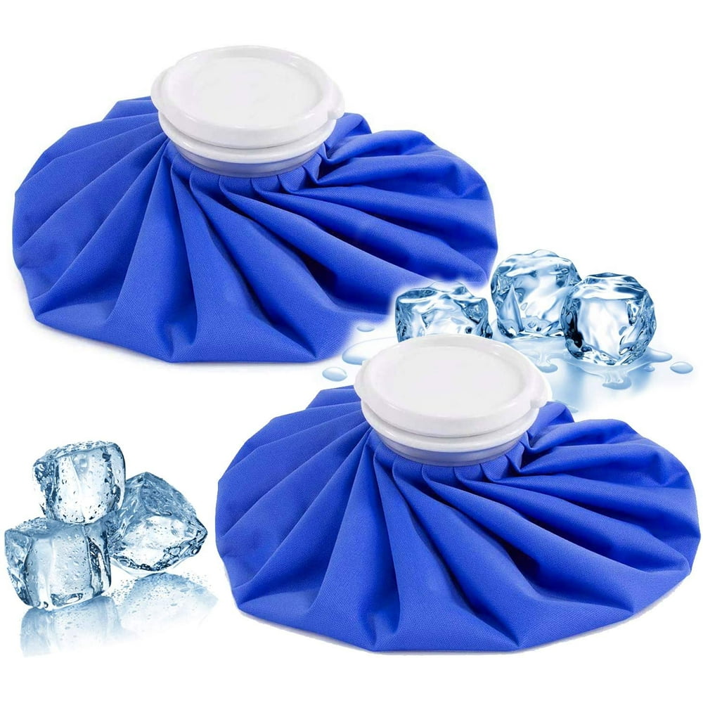 2 Pack of 9'' Ice Bag, Hot & Cold Therapy Reusable for Injuries Pain