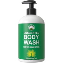 Ultra Pure Unscented Body Wash Made With Organic Ingredients Including Aloe Vera, Olive Oil, Jojoba, Coconut Oil, and Shea Butter. Great For Sensitive Skin