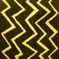 thumbnail image 1 of Ahgly Company Indoor Square Abstract Yellow Contemporary Area Rugs, 8' Square, 1 of 4