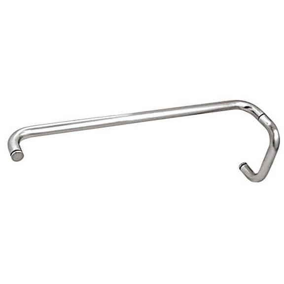 CRL BMNW6X22CH Polished Chrome 6" Pull Handle and 22" Towel Bar BM Series Combination Without Metal Washers