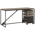 thumbnail image 1 of Scranton & Co Furniture Refinery 62" Industrial Writing Desk w/ Mobile Cabinet, 1 of 6