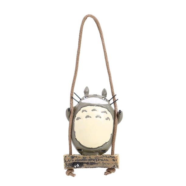 Kuymtek Anime Mi Vecino Totoro en Un Columpio Figura PVC Juguete Modelos Coleccionables