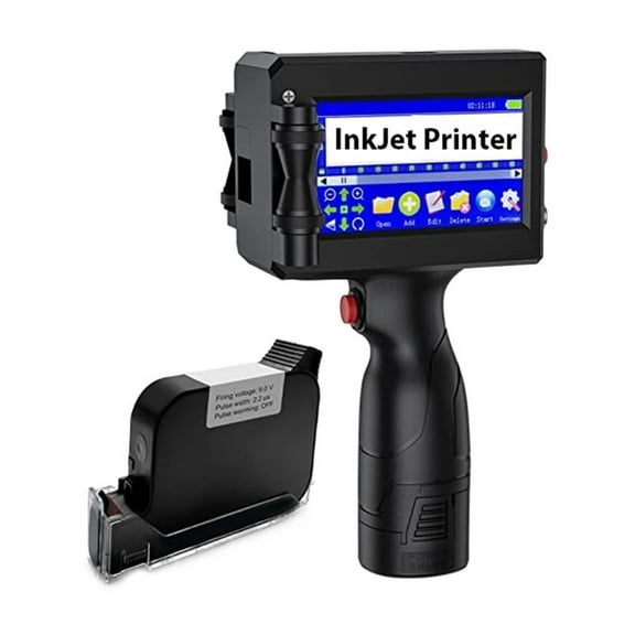 Label Printer Handheld Inkjet Printer For Batch Barcodes Digital Identification Portable Printer 12.7mm ,Crisp, Vibrant Prints