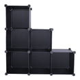 thumbnail image 5 of SESSLIFE Cube Storage with 6 Storage Shelves, DIY Closet Organizers Living Room Hallway, Clothes Organizer for Bedroom, Toy Book Storage for Kids Rooms, Black, 5 of 12