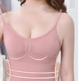 thumbnail image 5 of Xfvqtps Camisole Tops for Women Padded Spaghetti Strap Scoop Neck Sleeveless Backless Tank Tops Pink, 5 of 9